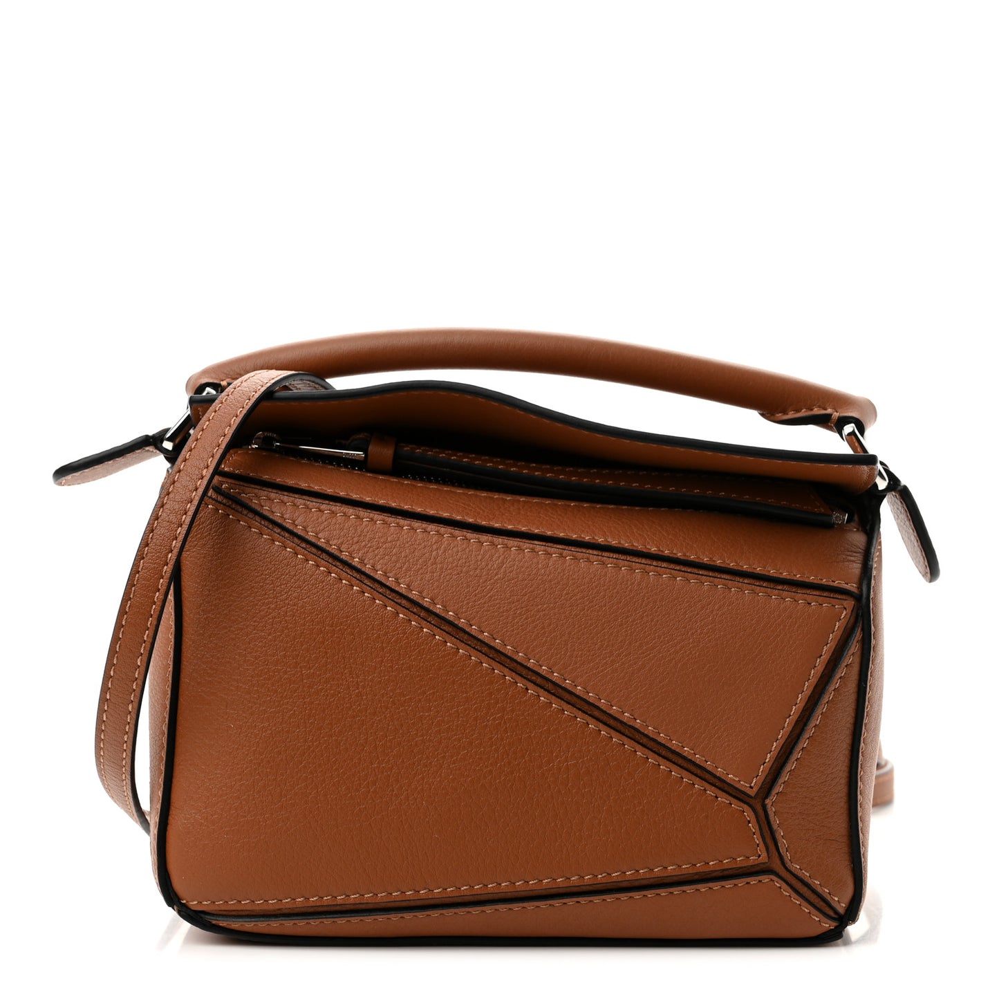 Calfskin Mini Puzzle Bag Tan
