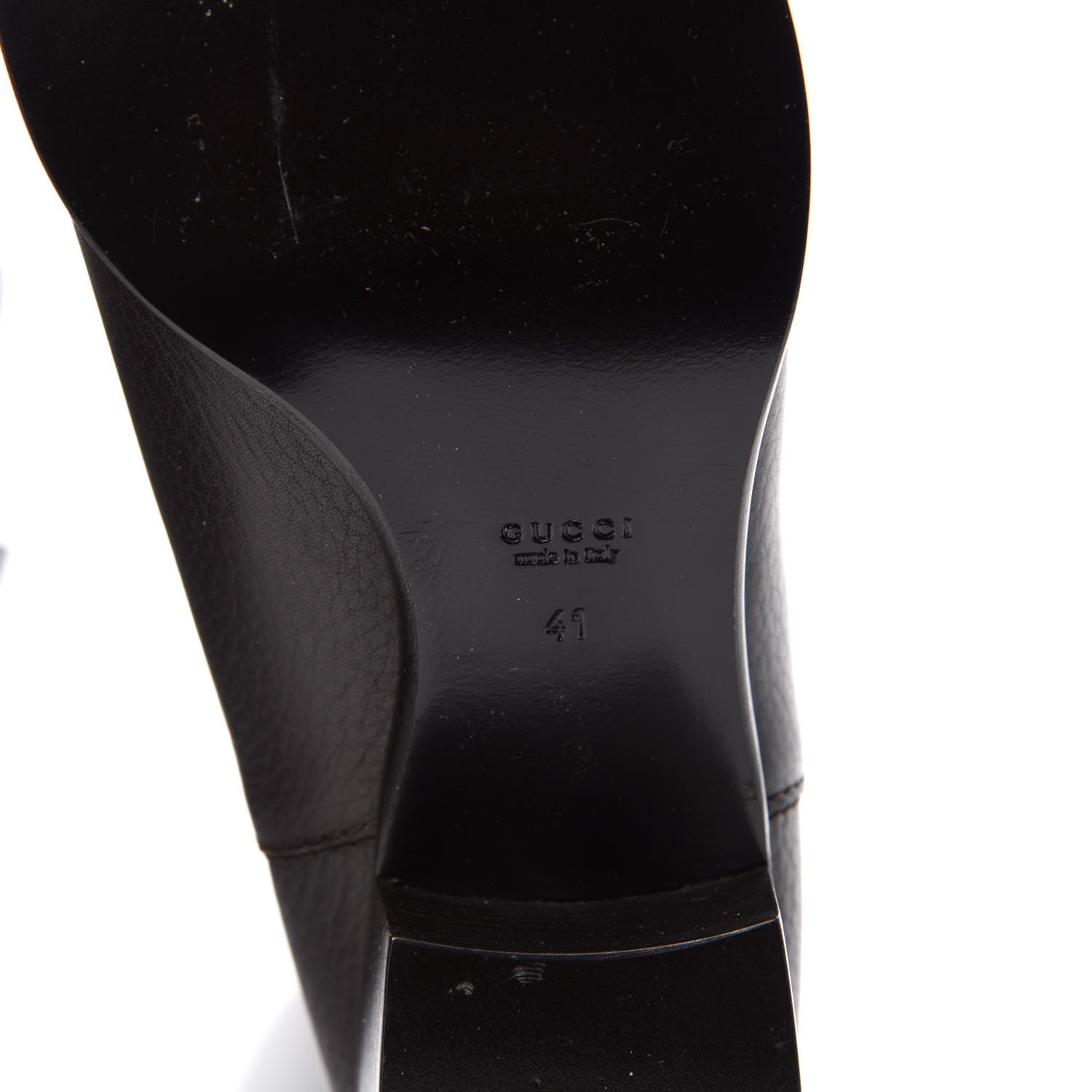 Gucci Cellarius Soft Calfskin Riding Boots 41 Dark Brown 6 of 9