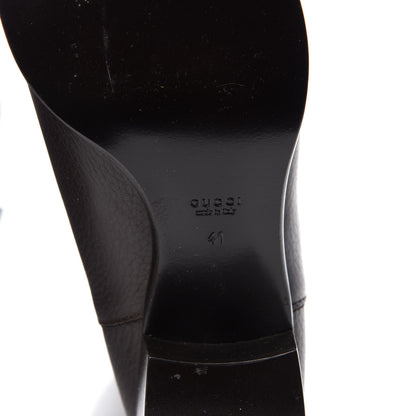 Gucci Cellarius Soft Calfskin Riding Boots 41 Dark Brown 6 of 9