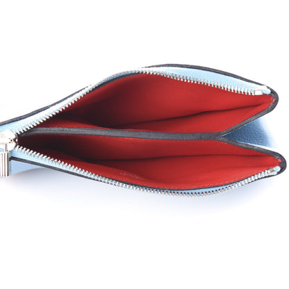Hermes Evercolor Small Atout Pouch Bleu Du Nord Rouge De Coeur 5 of 8