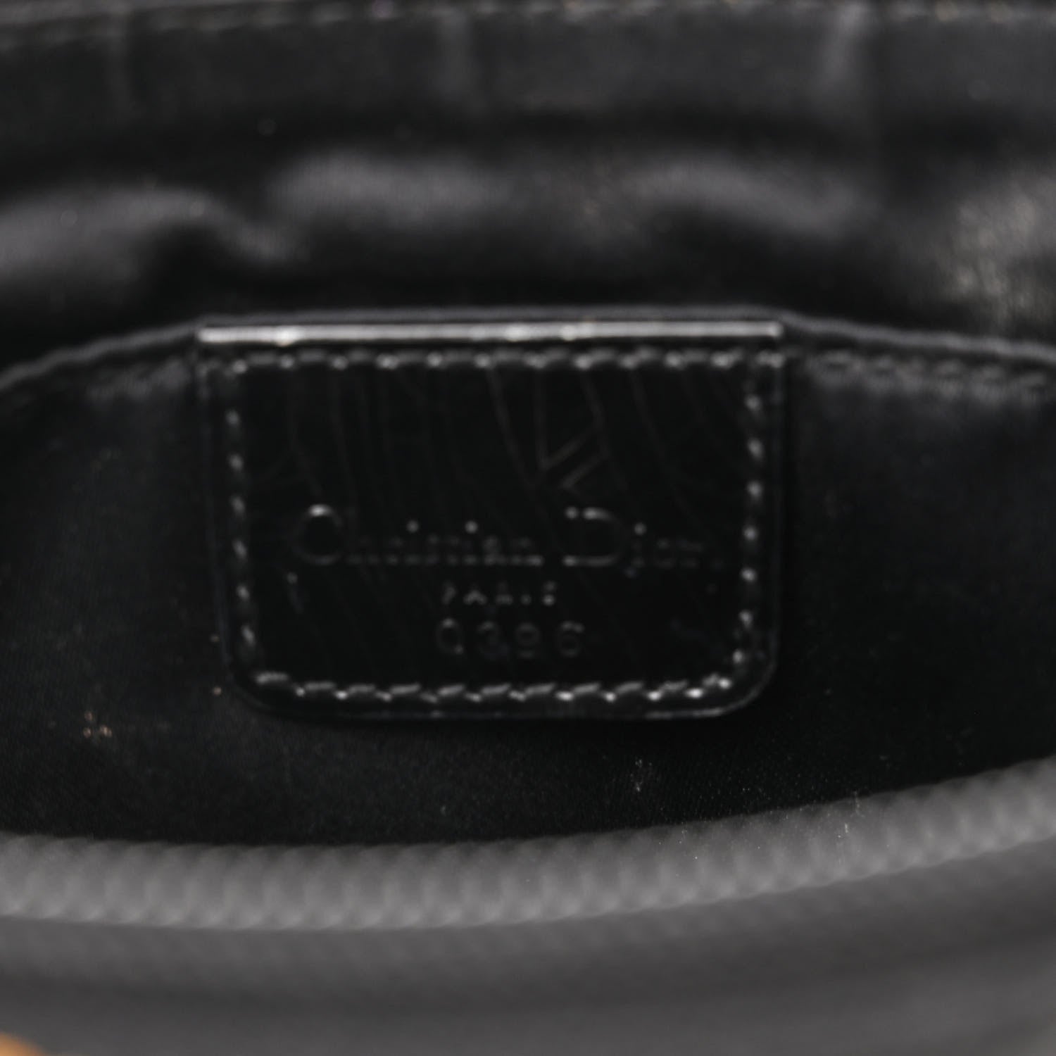 Christian Dior Satin Embroidered Koi Saddle Bag Black 6 of 10