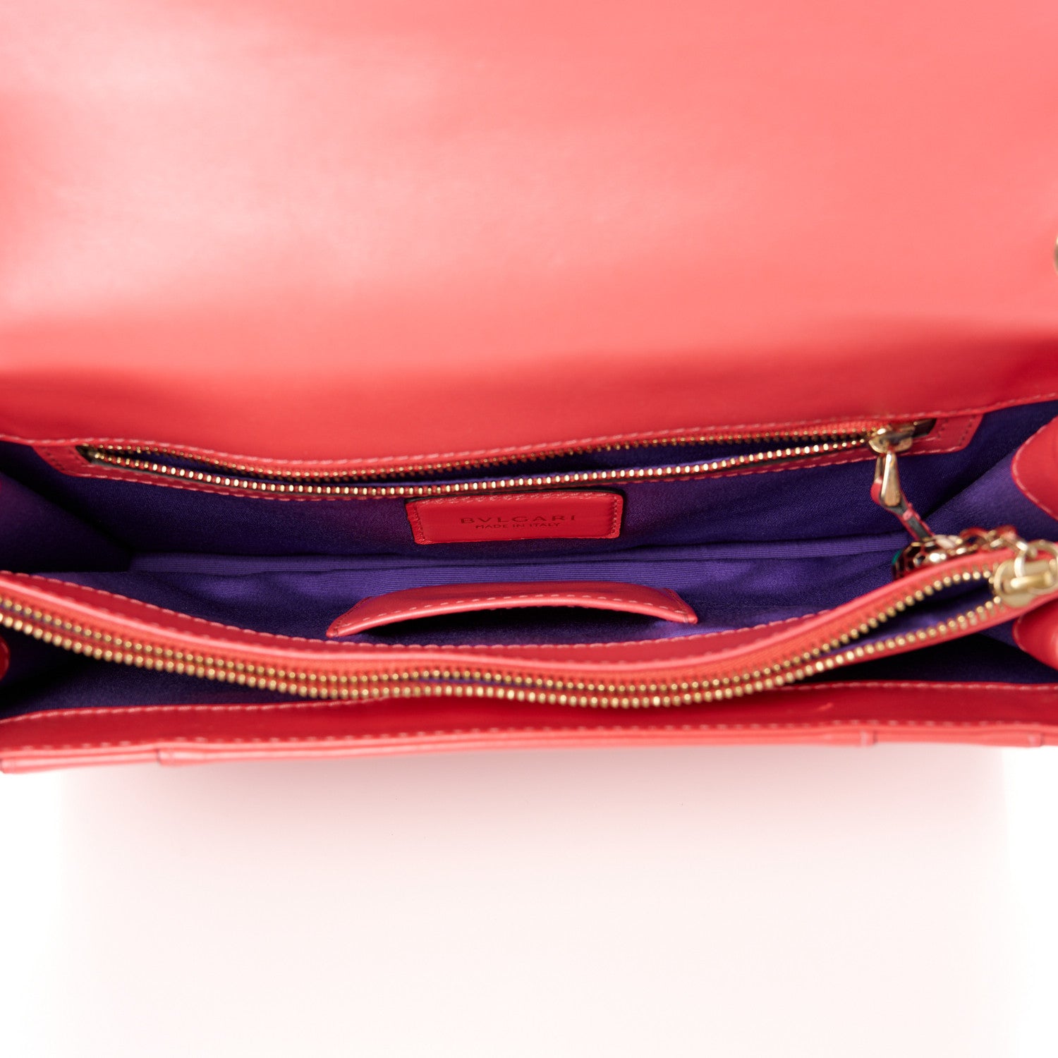 Bulgari Calfskin Serpenti Forever Shoulder Bag Pink 6 of 13