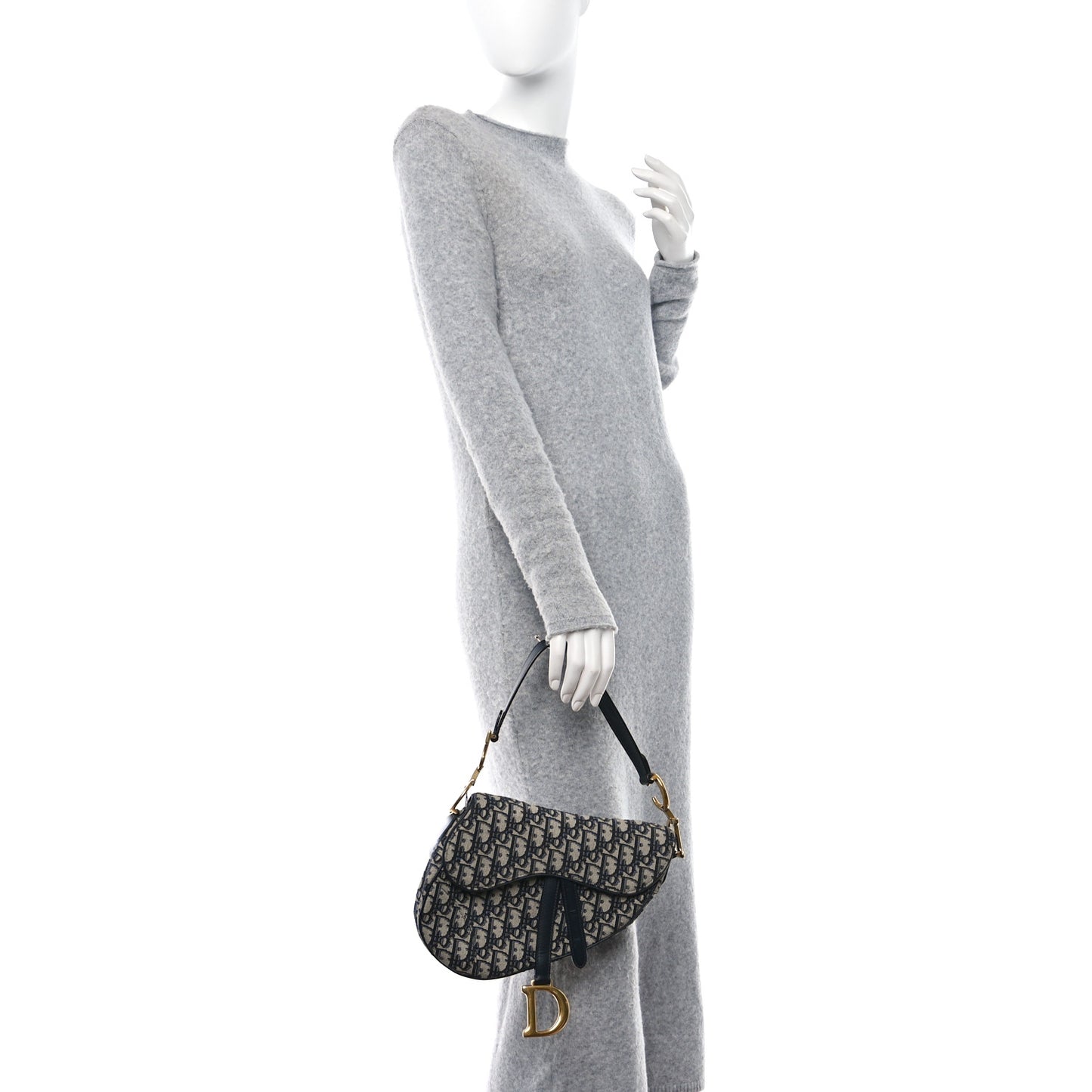 Oblique Saddle Bag Blue