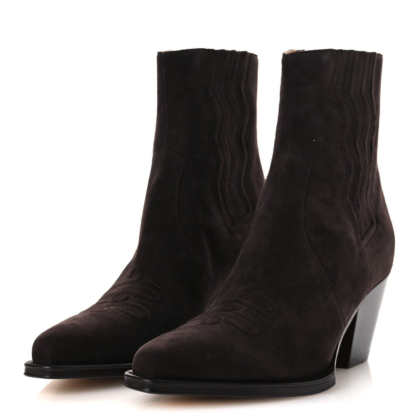 Suede Womens Vegas Ankle Boot 38.5 Marron Ebene
