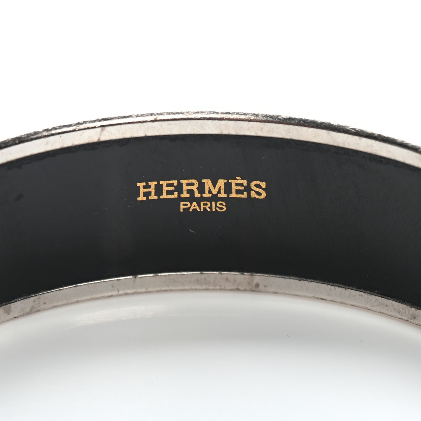 Enamel Printed Wide Rubans du Cheval Bracelet 65