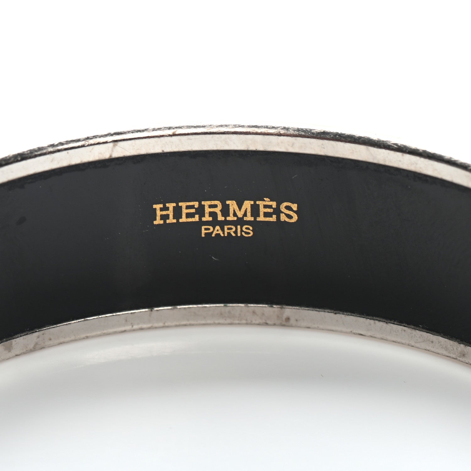 Hermes Enamel Printed Wide Rubans du Cheval Bracelet 65 4 of 5