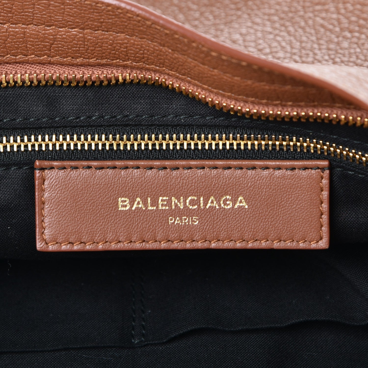 Balenciaga Chevre Gold Metallic Edge Hardware City Marron Terracotta 7 of 8