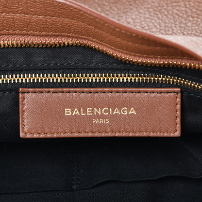 Balenciaga Chevre Gold Metallic Edge Hardware City Marron Terracotta 7 of 8