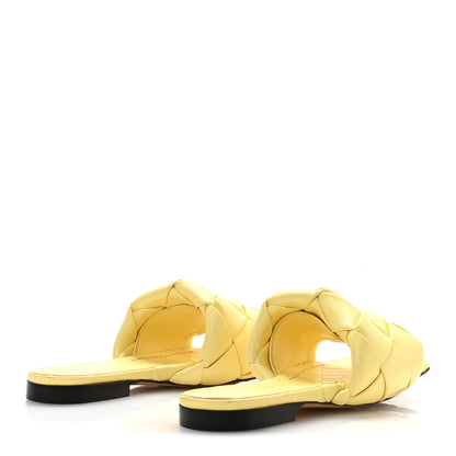 Bottega Veneta Nappa Maxi Intrecciato Lido Flat Sandals 36 Lemonade 5 of 8