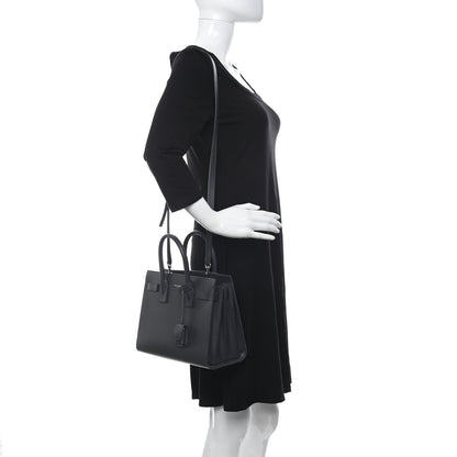 Saint Laurent Grain De Poudre Baby Sac De Jour Dark Smog 2 of 10