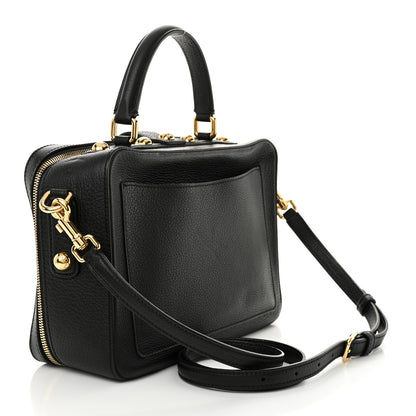 Dolce & Gabbana Drummed Calfskin Rosaria Shoulder Bag Black 4 of 10