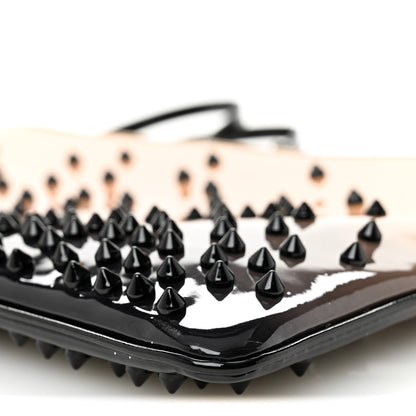Christian Louboutin Patent Degrade Loubiposh Spiked Clutch Nude Black 10 of 10