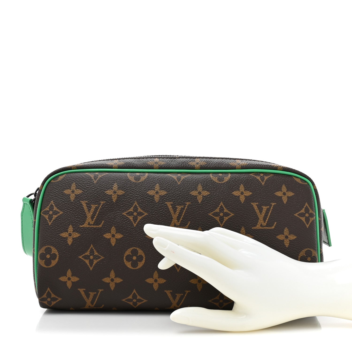Louis Vuitton Monogram Dopp Kit Toilet Pouch Green 2 of 9