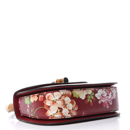 Gucci Shangai Calfskin Blooms Print Small Classic Bamboo Top Handle Bag Romantic Ceries Multicolor 6 of 12