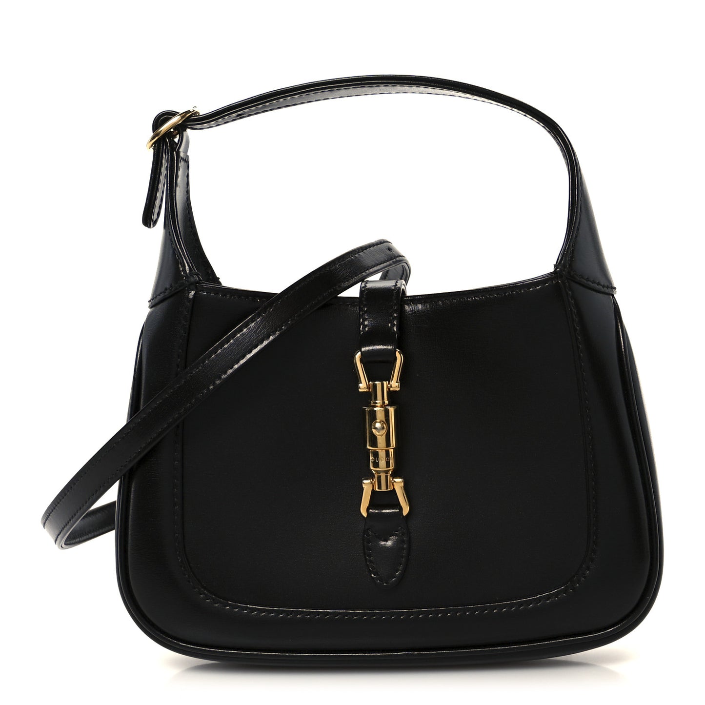 Boarded Dyana Lux Calfskin Mini Jackie 1961 Hobo Black