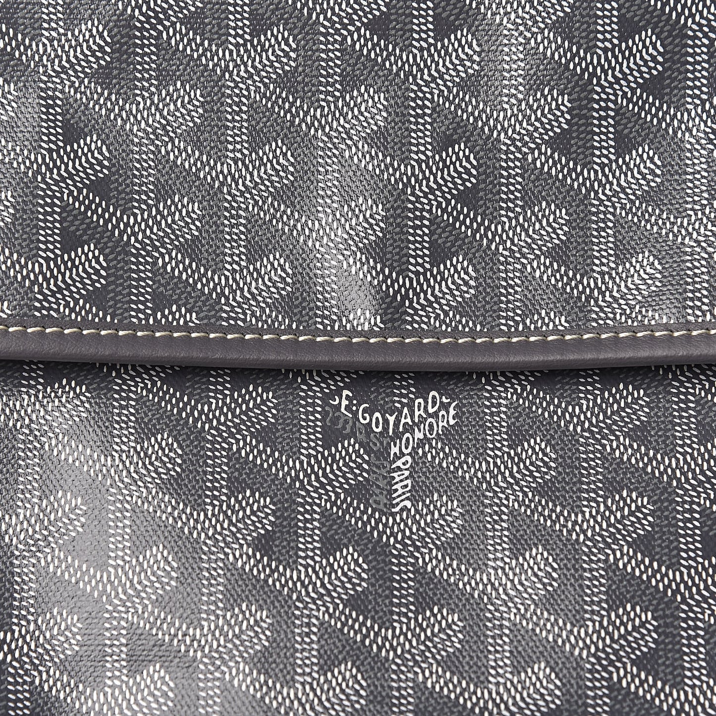 Goyardine Saint Leger Soft Briefcase Backpack Grey