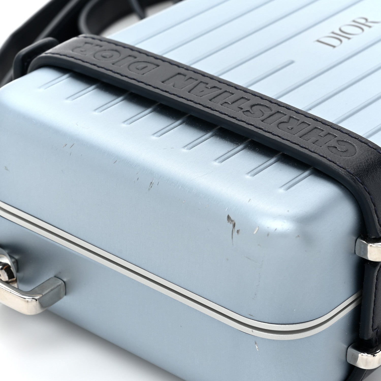 Christian Dior X RIMOWA Aluminum Personal Clutch On Strap Bleu 13 of 18