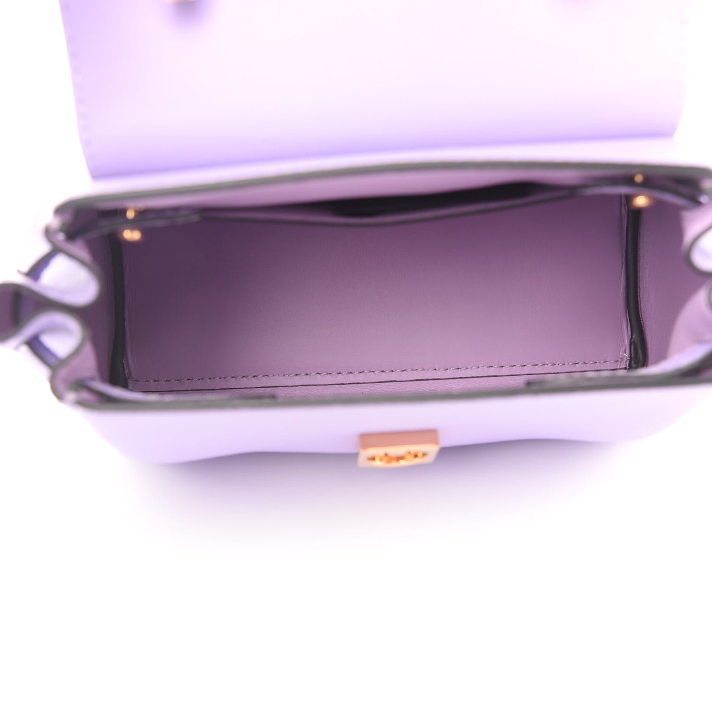 Calfskin Medusa Small Top Handle Handbag Lilac