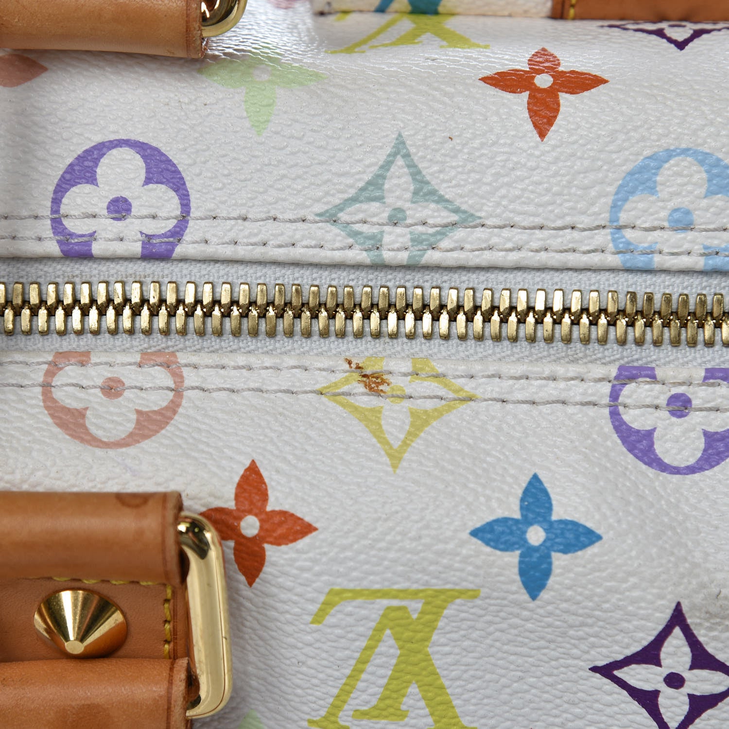 Louis Vuitton Monogram Multicolor Keepall 45 White 28 of 28