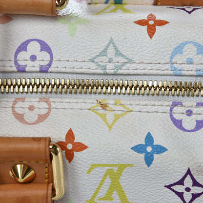 Louis Vuitton Monogram Multicolor Keepall 45 White 28 of 28