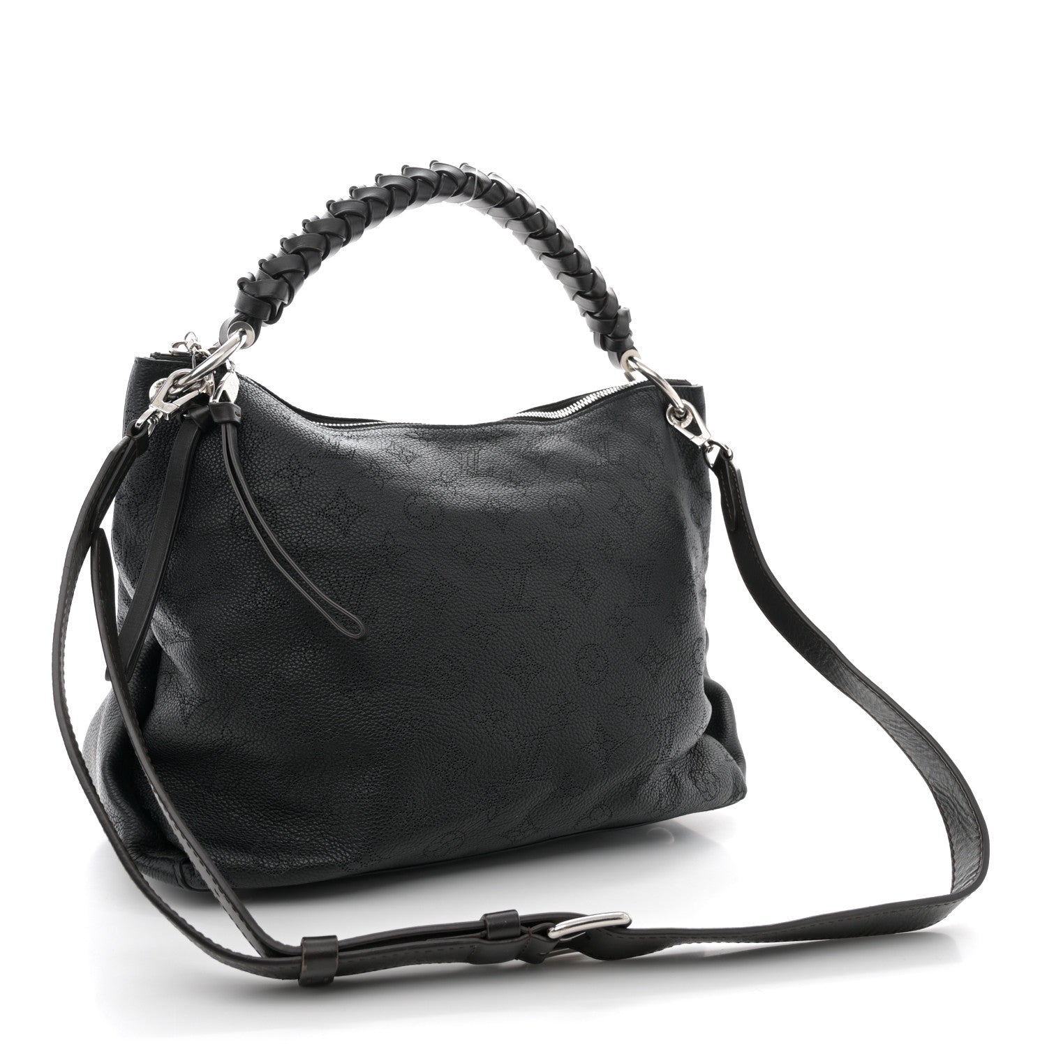 Louis Vuitton Mahina Beaubourg Hobo MM Black 3 of 15