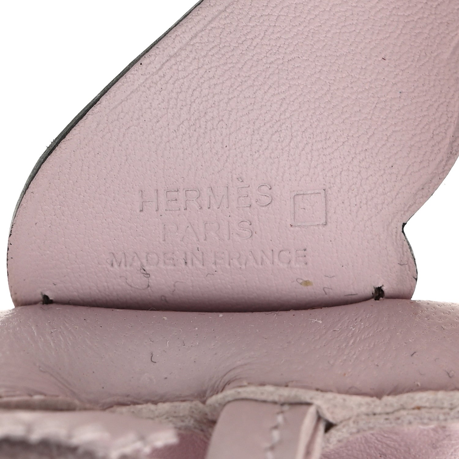 Hermes Milo Lambskin Matte Alligator Touch Grigri Rodeo Pegase Horse Bag Charm PM Mauve Pale Ebene 3 of 7