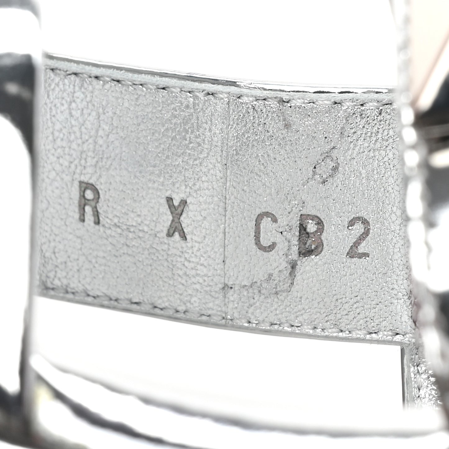 Calfskin Monochrome Roman Stud Ankle Strap 80mm Pumps 38 Silver