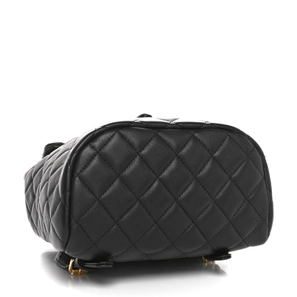 Chanel Calfskin Quilted Mini Urban Spirit Backpack Black 4 of 11