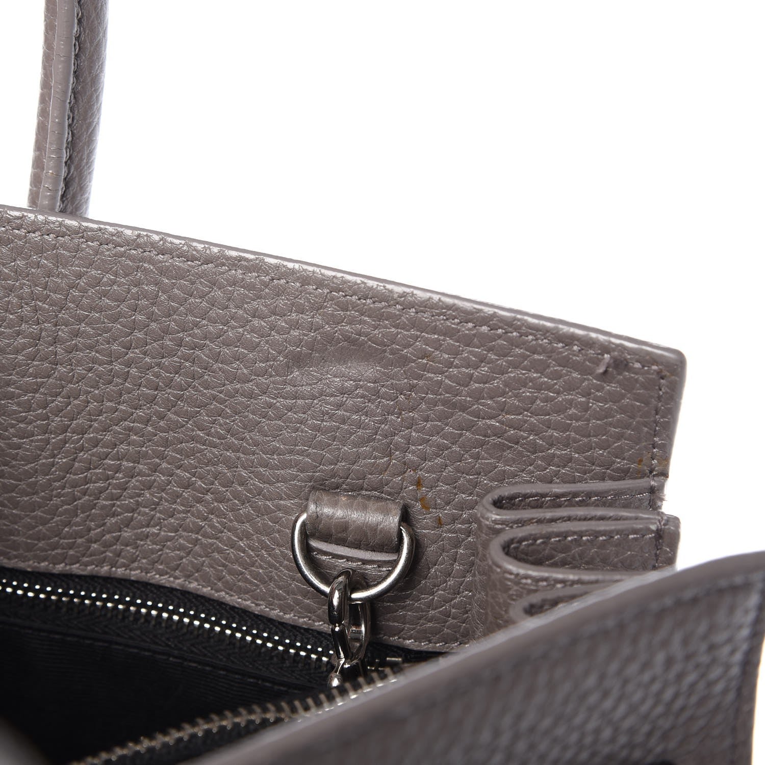 Saint Laurent Grained Calfskin Small Sac De Jour Fog 14 of 14