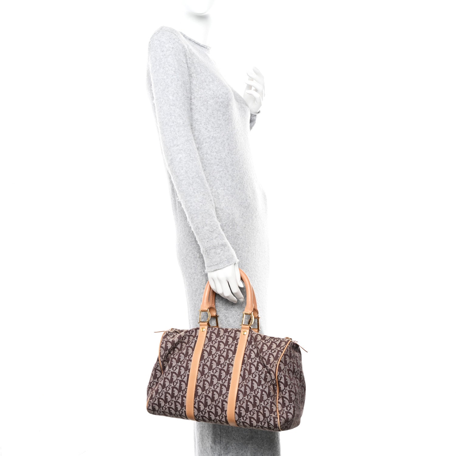 Christian Dior Monogram Duffle Brown 2 of 10