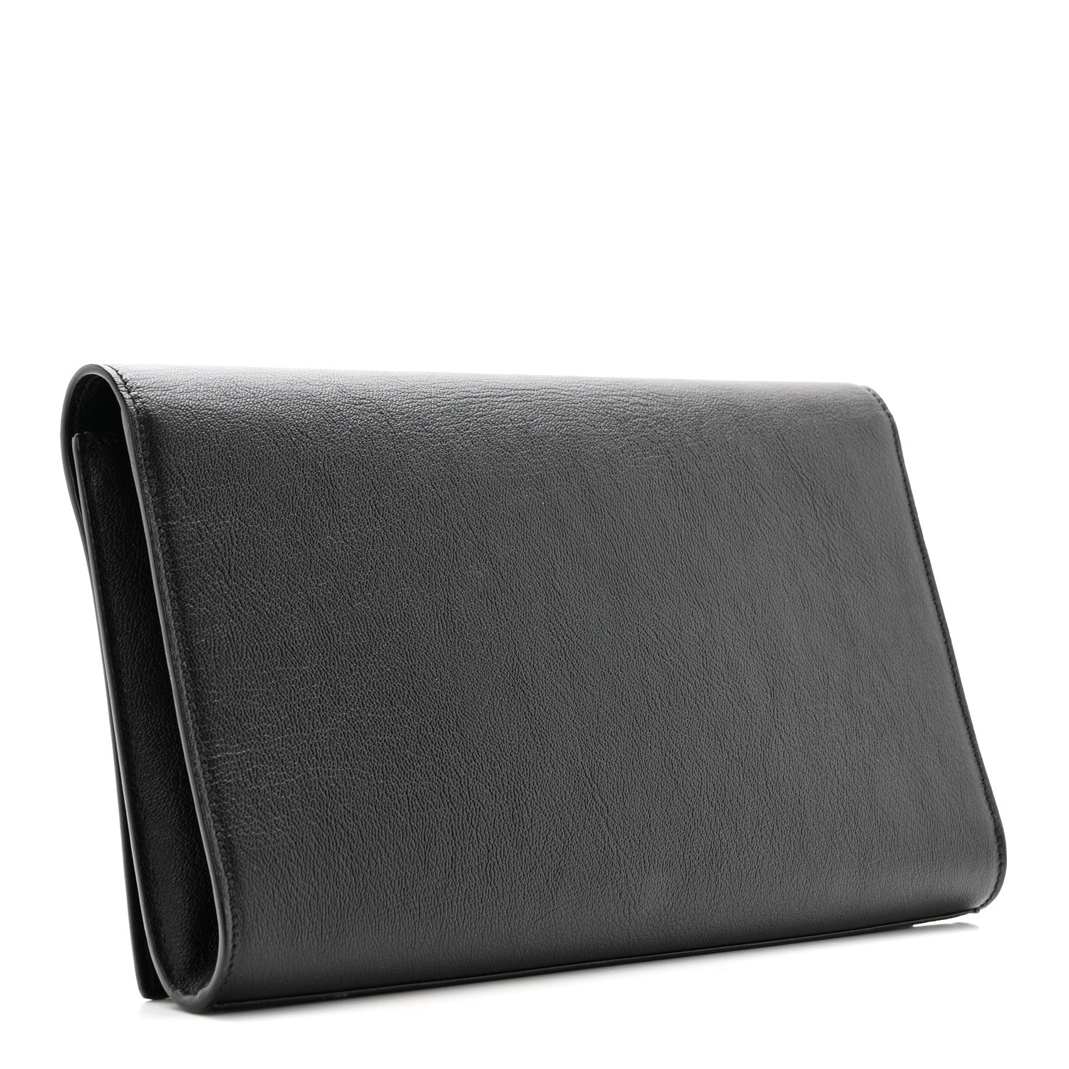 Saint Laurent Calfskin Monogram Large Belle De Jour Clutch Black 3 of 10