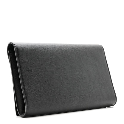 Saint Laurent Calfskin Monogram Large Belle De Jour Clutch Black 3 of 10