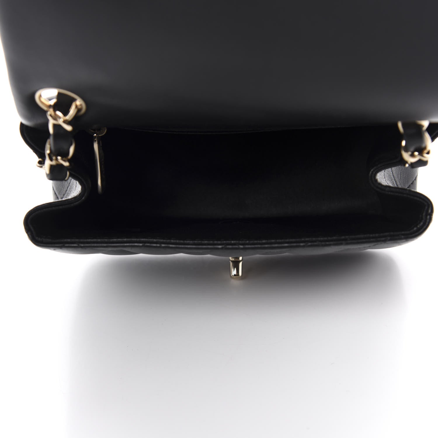 Chanel Lambskin Quilted Mini Square Flap Black 5 of 10