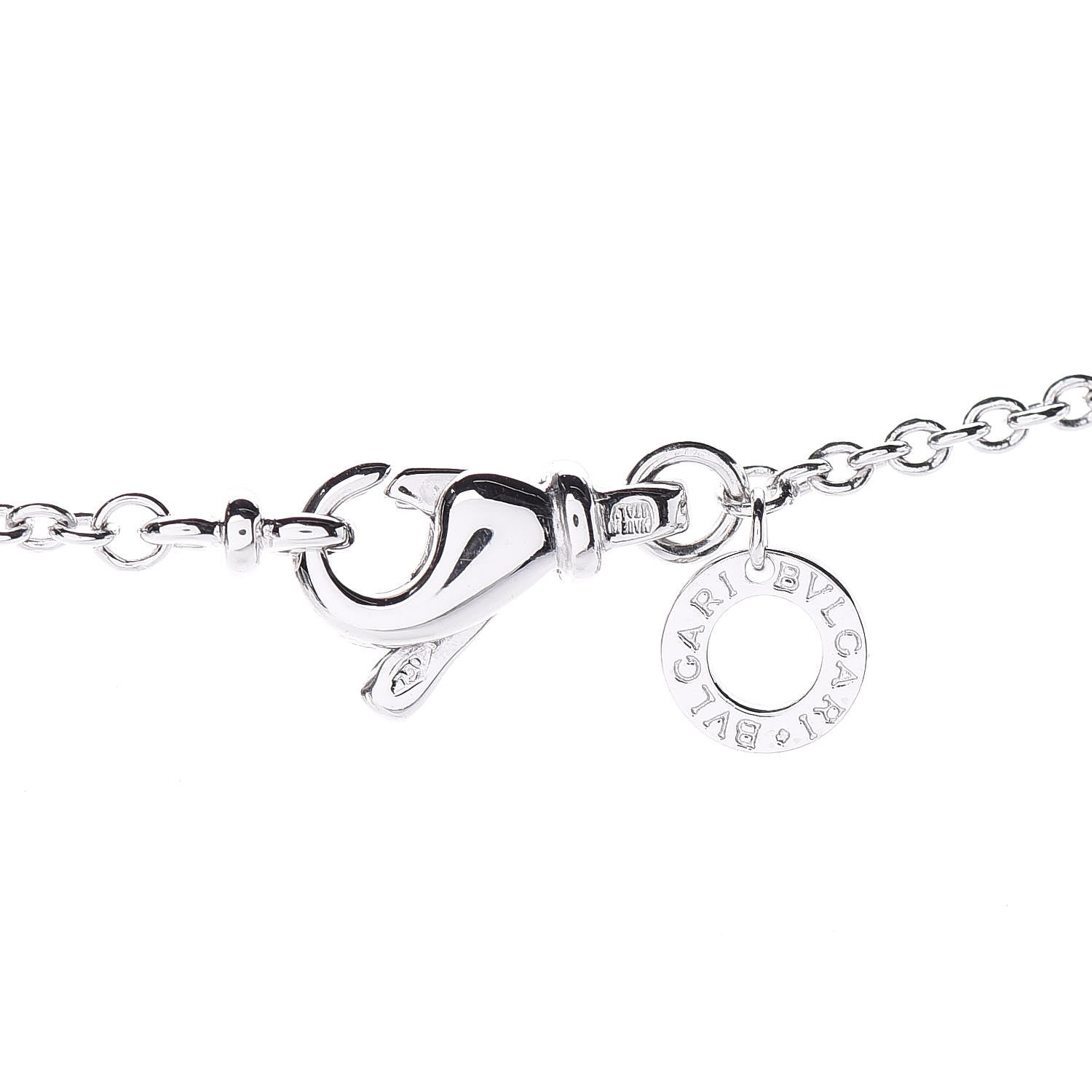 Bulgari 18K White Gold B.Zero1 Pendant Necklace 6 of 7