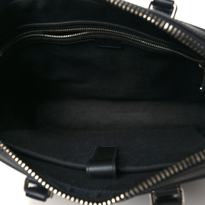 Gucci GG Supreme Monogram Appia Calfskin Web Briefcase Black 5 of 11
