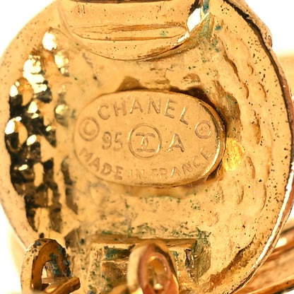 Chanel CC Drop Clip On Earrings Gold 4 of 4