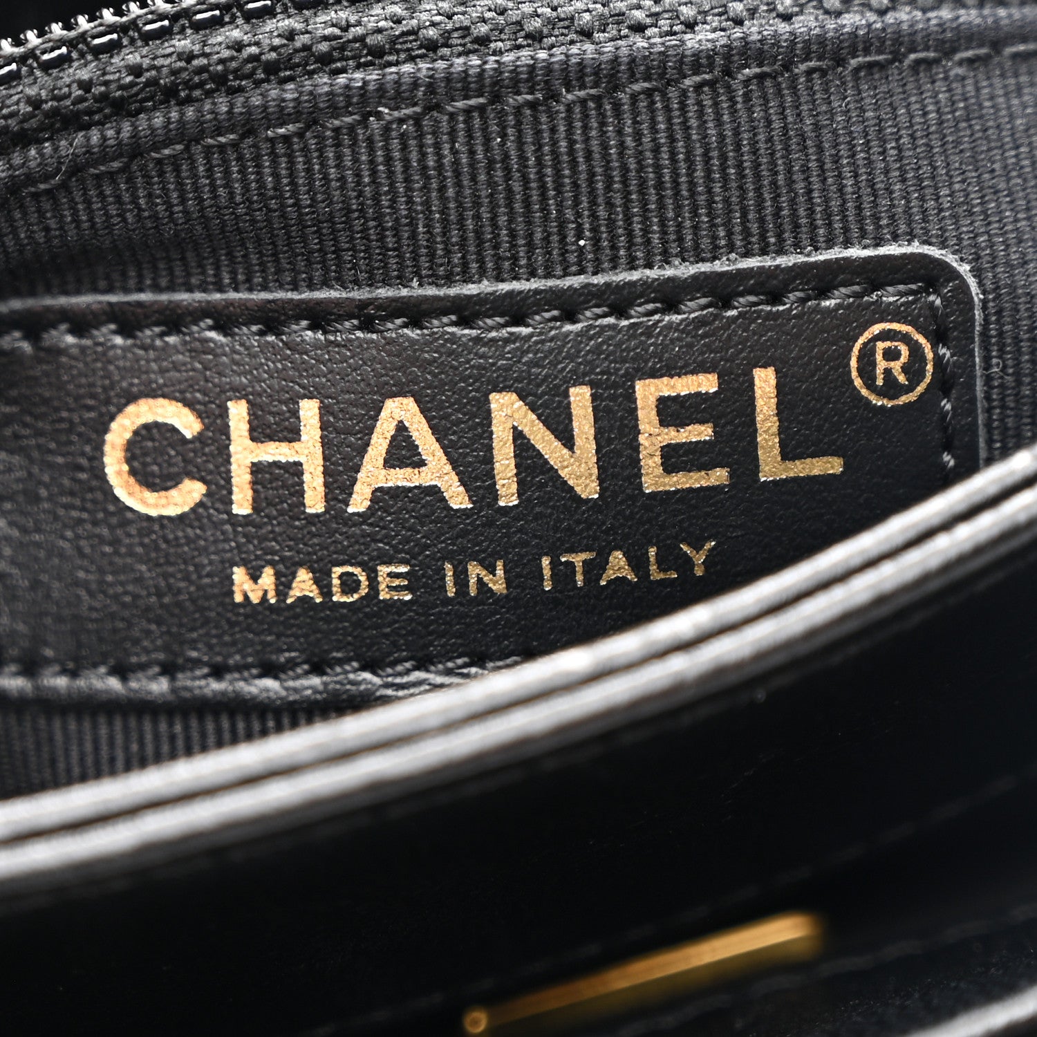 Chanel Lambskin Quilted Small Chain Top Handle Flap Black 6 of 11