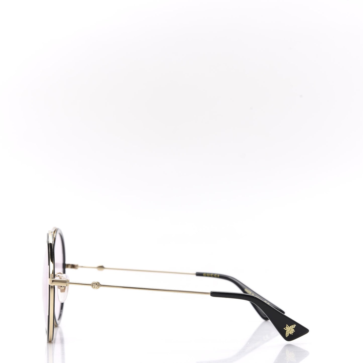 Round Sunglasses GG 0061S Gold Pink