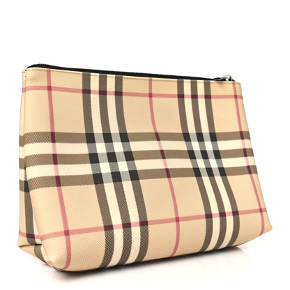 Burberry Vintage Check Zip Pouch Antique Yellow 3 of 10
