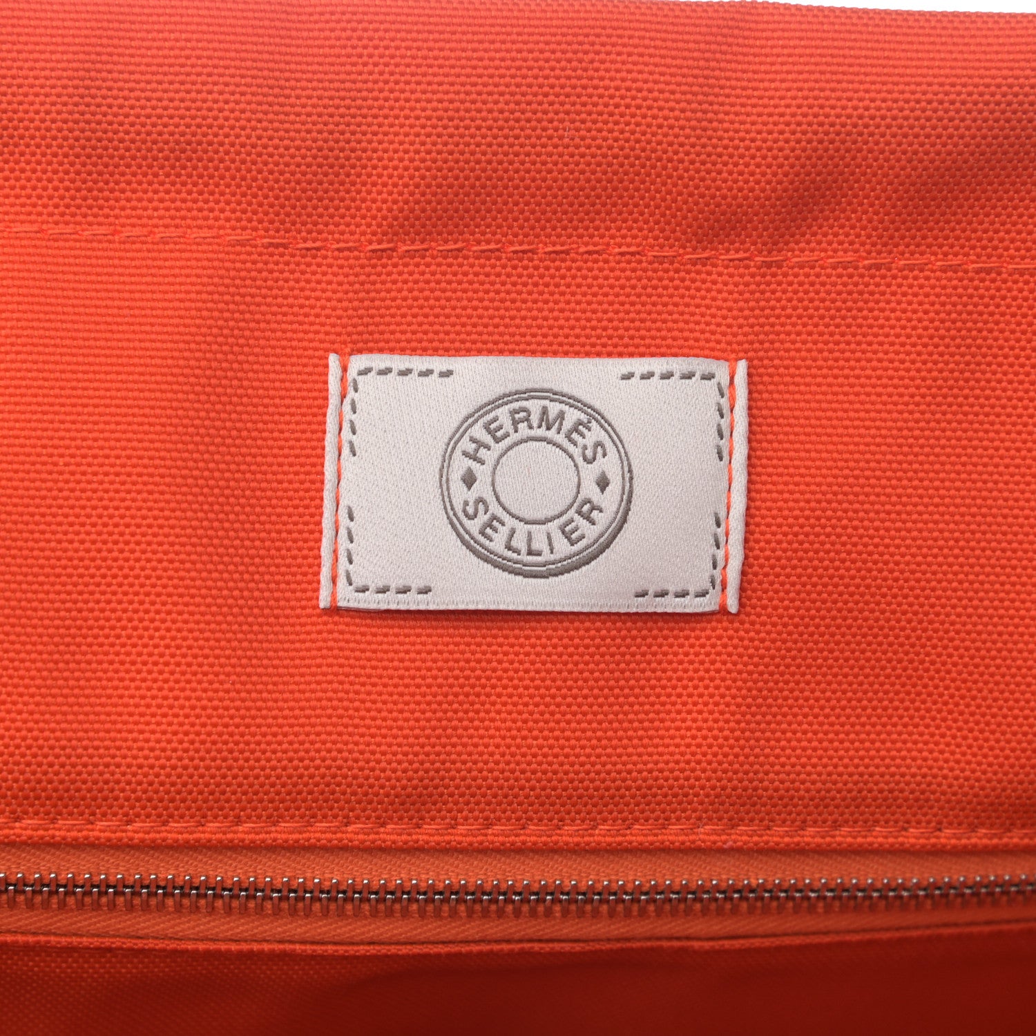 Hermes Toile Sac De Pansage Groom Bleu Navy Feu 8 of 13