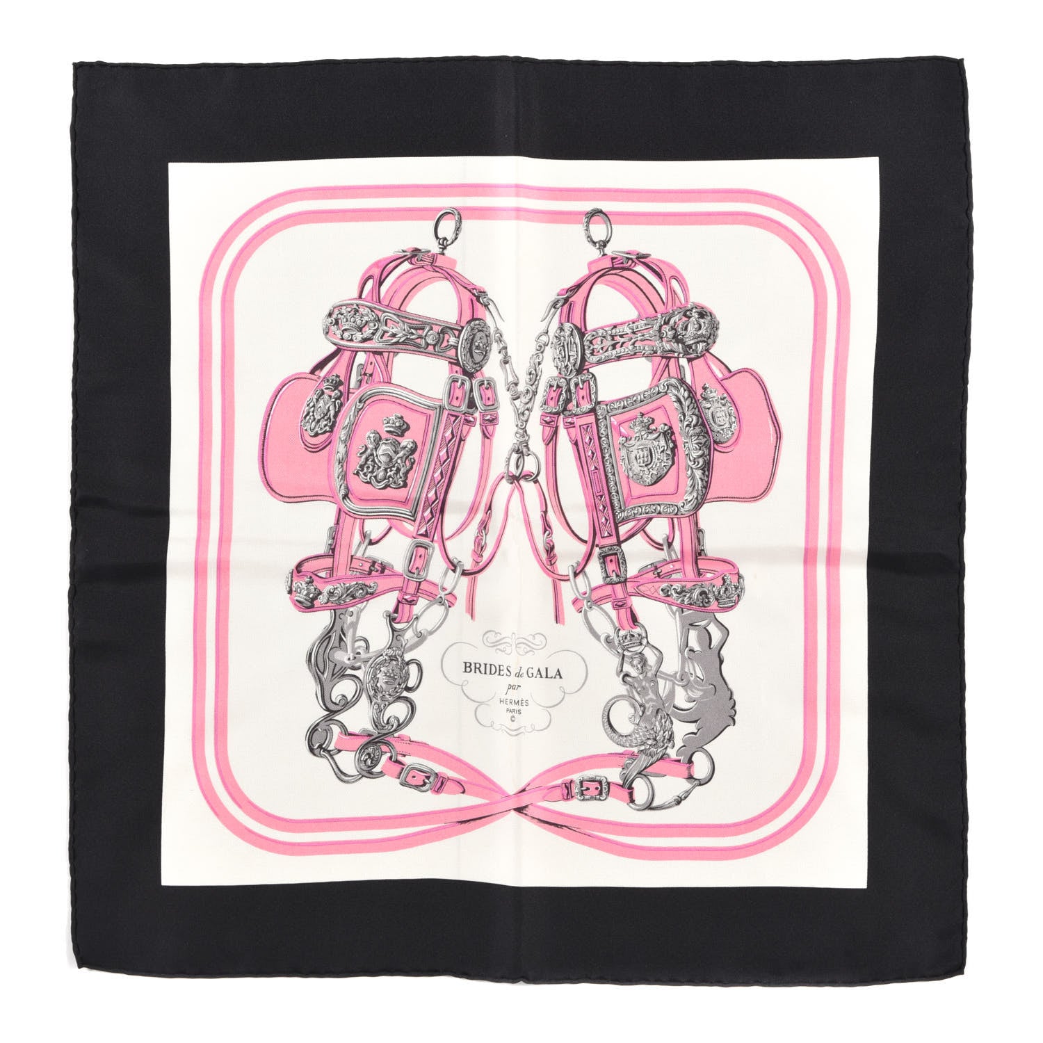 Hermes Silk Brides de Gala Pocket Square 1 of 3