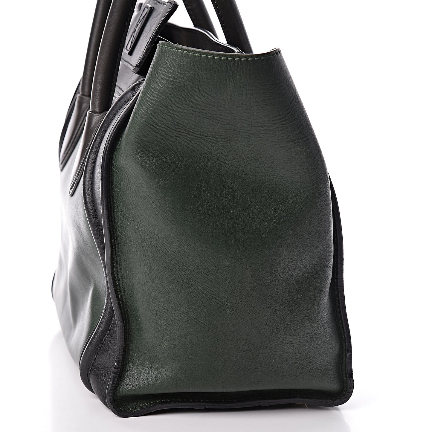 Smooth Calfskin Mini Tri-Color Luggage Forest