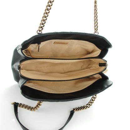 Chanel Calfskin Quilted Small CC Crown Tote Black 5 of 7