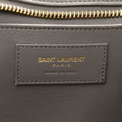 Saint Laurent Calfskin Small Monogram Cabas Grey 6 of 15