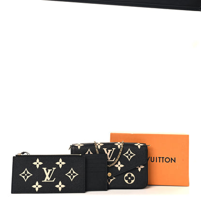 Louis Vuitton Empreinte Monogram Giant Felicie Pochette Black Beige 11 of 11