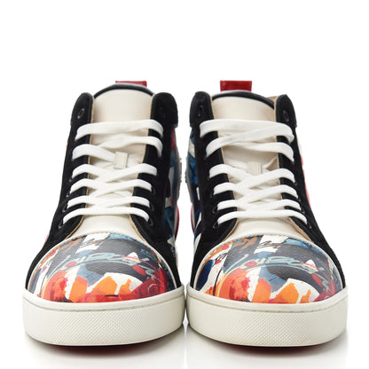 Christian Louboutin Patent Veau Velours Mens Louis Spikes Orlato T End Flat Sneakers 43.5 Multicolor 2 of 15