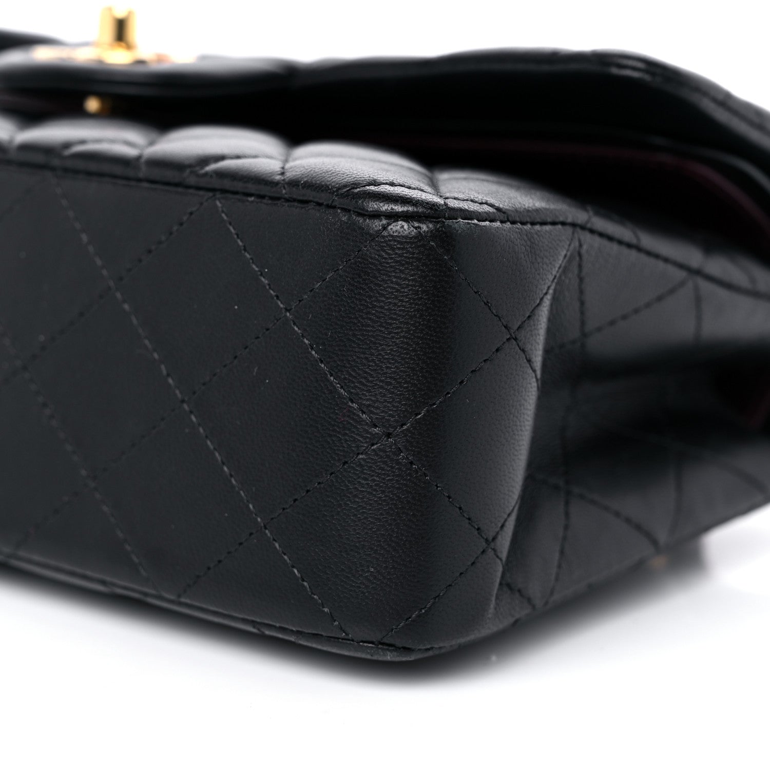 Chanel Lambskin Quilted Small Double Flap Black 9 of 13