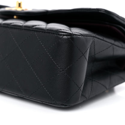 Chanel Lambskin Quilted Small Double Flap Black 9 of 13