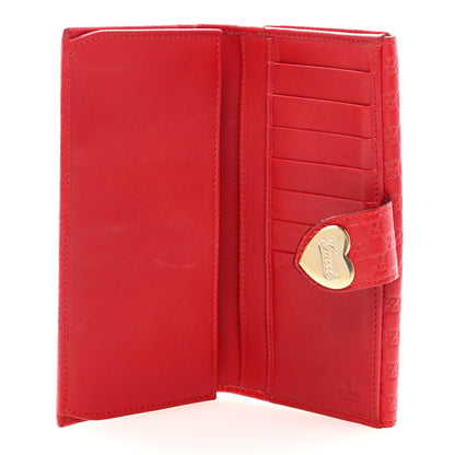 Gucci Microguccissima Heart Continental Wallet Red 5 of 6