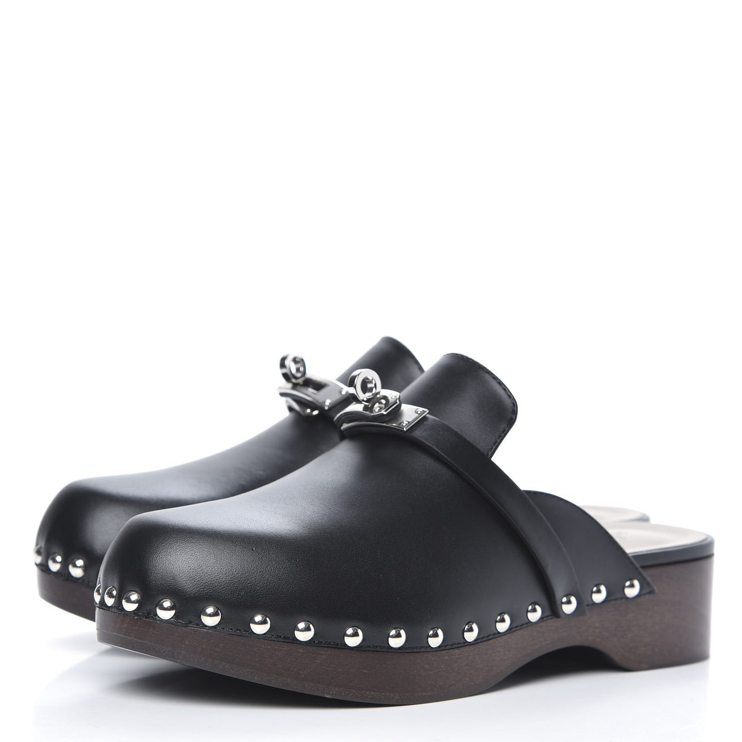 Calfskin Carlotta Mules 36 Black